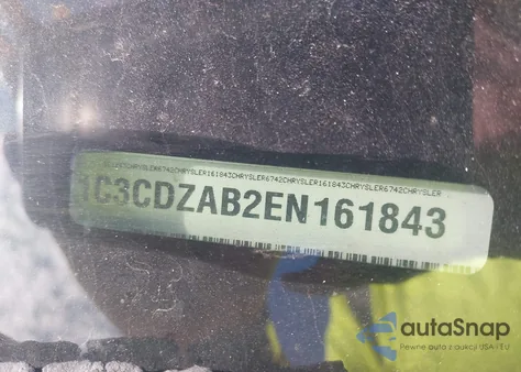 2014 Dodge Avenger Se z USA, uszkodzony, nr VIN 1C3CDZAB2EN161843